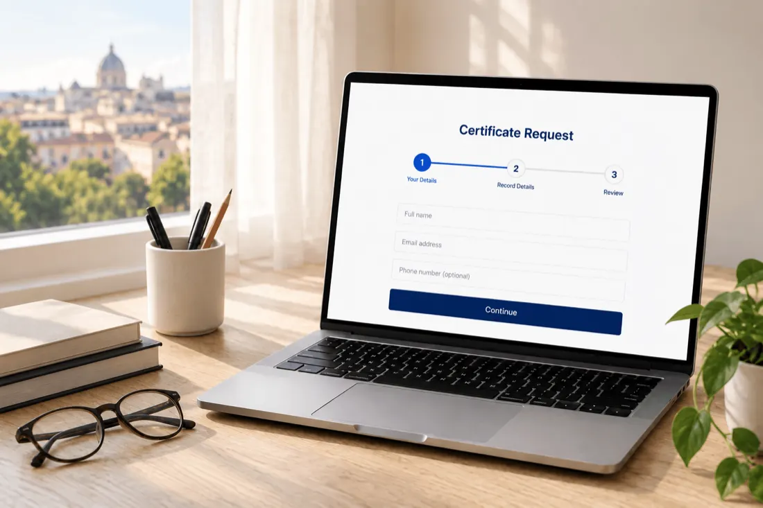 Applying online for a New Brunswick birth, marriage or death certificate